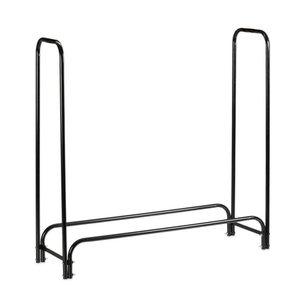 Black wood shelf with lid