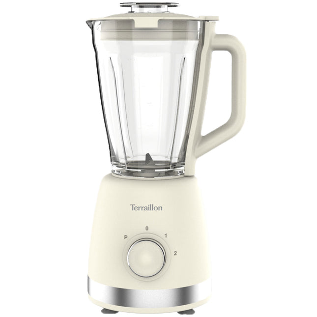 Blender met glazen kom van 1,5 liter, 600 watt, 2 snelheden + pulsfunctie