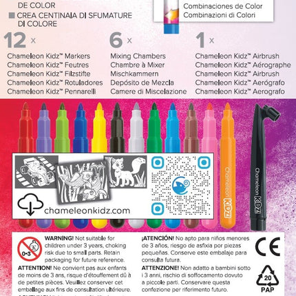 Blendy Pens Stationery Set Markers Blend And Spray, 12 Pcs