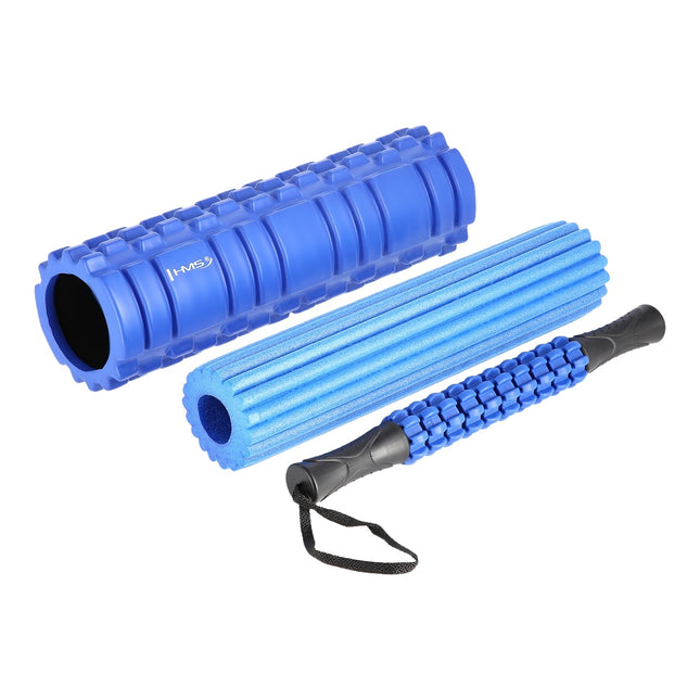 Blauwe 3-in-1 Foam Rollerset