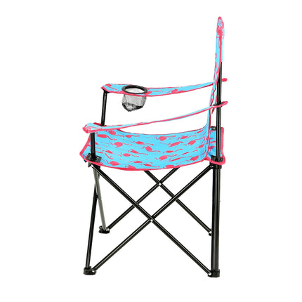 Blue Folding Tourist Chair, Lightweight, Portable