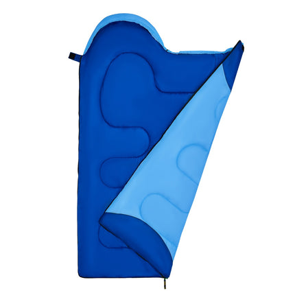 Blue Junior Sleeping Bag, Lightweight, Compact
