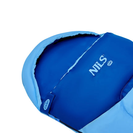 Blue Junior Sleeping Bag, Lightweight, Compact