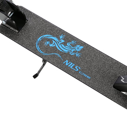 Blue Kick Scooter, Foldable, Adjustable Height
