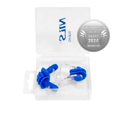 Blue Silicone Swimming Set – Ear and Nose Plugs