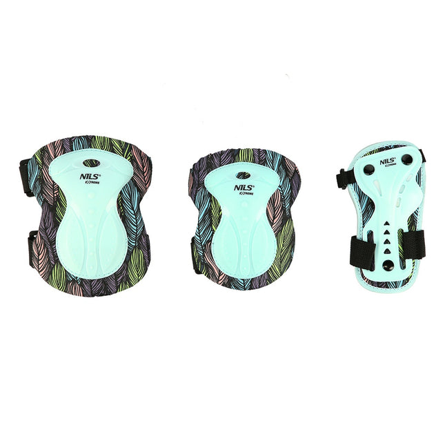 Blue Size L Helmet & Protectors Set