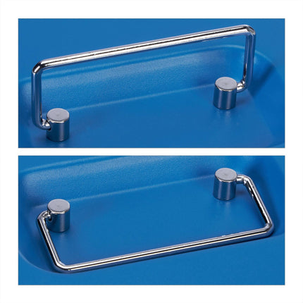 Blue cash drawer with combination lock