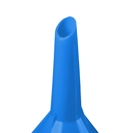 Blue funnel with hose