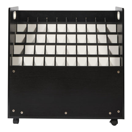 Blueprint Storage Rack, 50-Slot Mobile Roll File Cart