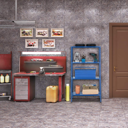 Blue shelves for heavy loads, 2 pcs