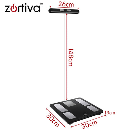 Bluetooth Analytical Bathroom Scale with BMI and Fat Measurement