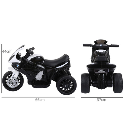 Children's electric motorcycle - black, battery powered, steel