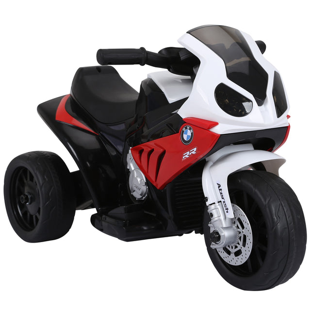Electric tricycle motorcycle for children - red, steel, 66x37x44 cm