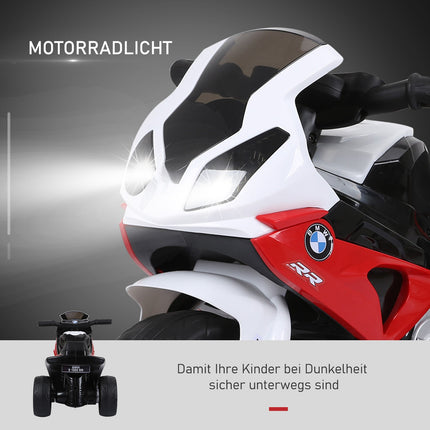 Electric tricycle motorcycle for children - red, steel, 66x37x44 cm