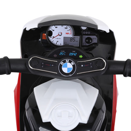 Electric tricycle motorcycle for children - red, steel, 66x37x44 cm