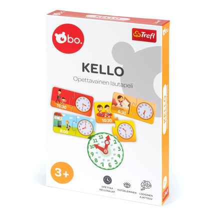 Bo. Educational Board Game "Clock" (In Finnish Lang.)