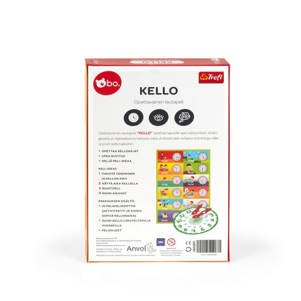 Bo. Educational Board Game "Clock" (In Finnish Lang.)