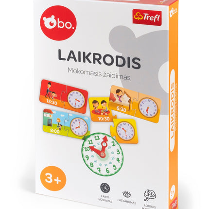 Bo. Educational Board Game "Clock" (In Lithuanian Lang.)