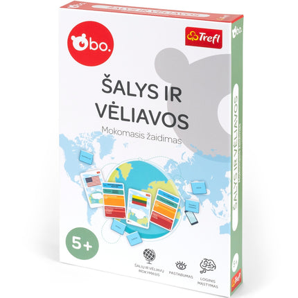 Bo. Educational Boardgame Countries and Flags (In Lithuanian Lang.)