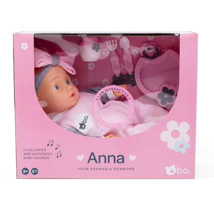 Bo. Interactive Baby Doll Anna, 42 Cm
