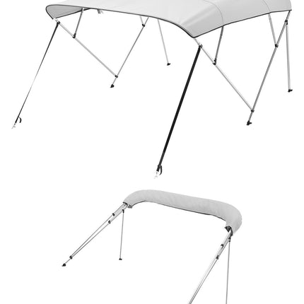 Boat Bimini Top, 4 Bow 600D Polyester, 96 Inch
