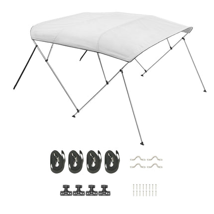 Boat Bimini Top, 4 Bow 96in, 600D Polyester, Aluminum