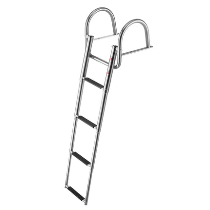 Boat Ladder, 4-Step Stainless Steel Folding, 600 lb