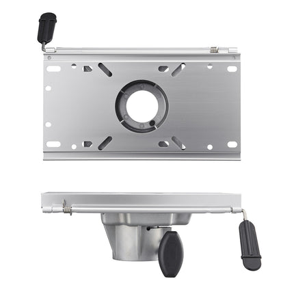 Boat Seat Pedestal, Aluminum 5-Inch Slide, Fits 2-7/8-Inch