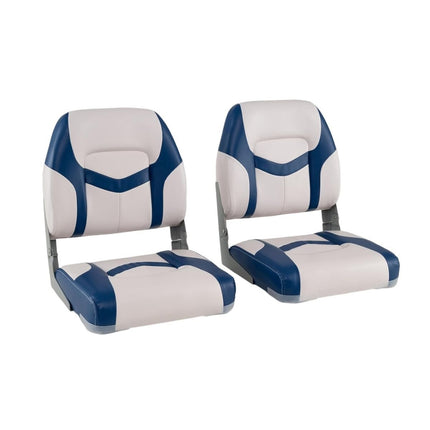 Boat Seat Set, 2-Pack, 7cm Foam, Foldable, PVC Leather