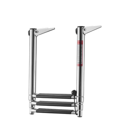 Boat Swim Deck Ladder, 3-Step 304 Stainless, 600 lb