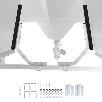 Boat Trailer Guides, 2-Pack Steel, 30 mm Adjustable Pads