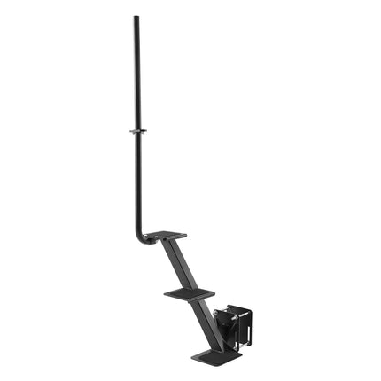 Boat Trailer Steps, 3-Step Side Mount with Handrail, Non-Slip