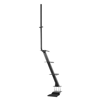Boat Trailer Steps, 4-Step Steel Ladder With Handrail