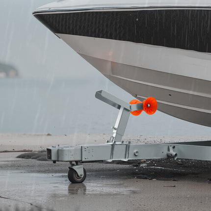 Boat Trailer Winch Stand with Roller, Adjustable 14-22 in