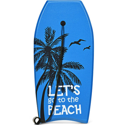 Bodyboard lightweight beach swimming board for children & adults 106cm blue
