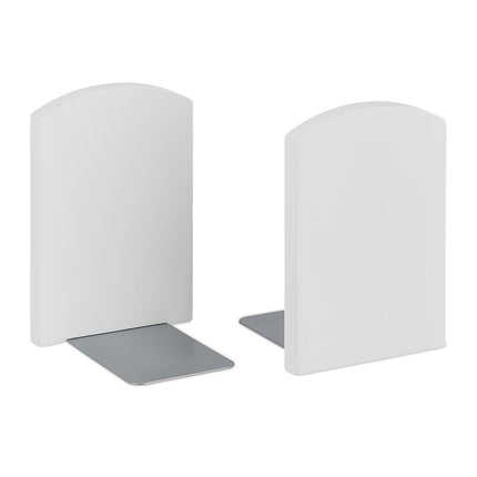 Bookends Set of 2, White Bamboo, Modern Design