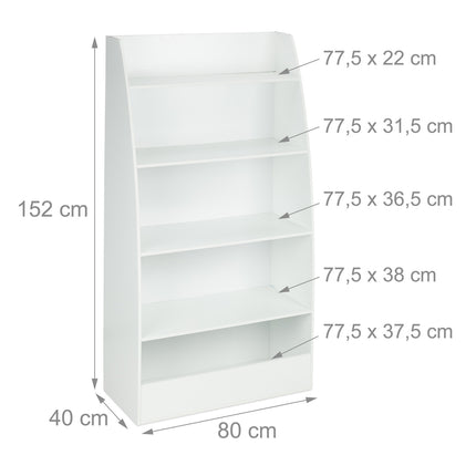 Bookshelf Children white