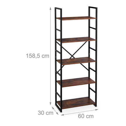 Bookshelf Industry with 5 levels