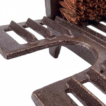 Boot Scraper, Cast Iron Grate With Built-In Boot Jack