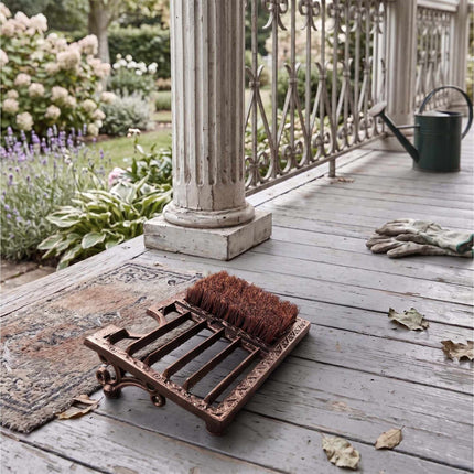 Boot Scraper With Boot Jack – Cast Iron, Bristle Brush