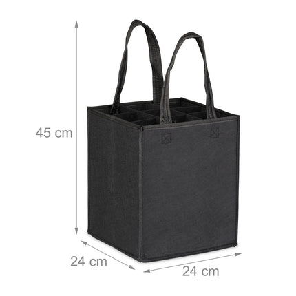 Bottle bag for 9 bottles Felt