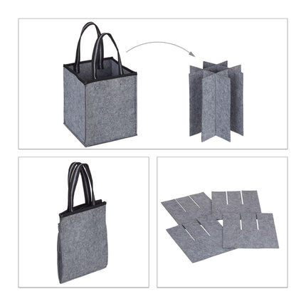 Bottle bag for 9 bottles Felt
