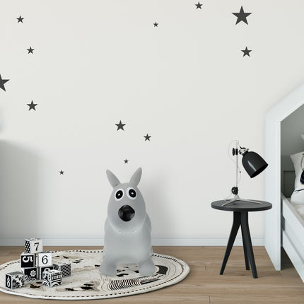 Bouncing animal dog gray