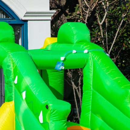 Inflatable water slide and play pool for children, 380x285x225 cm