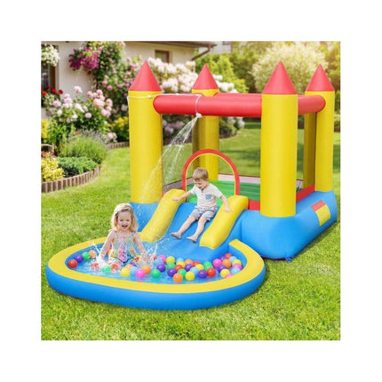 Bouncy Castle with Water Slide and Paddling Pool, 50 Balls, 3-12 Years