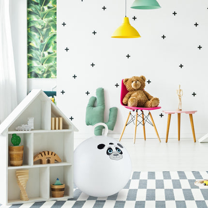 Bouncy ball for children with animal motifs