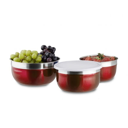 Bowl set with lid 3 parts