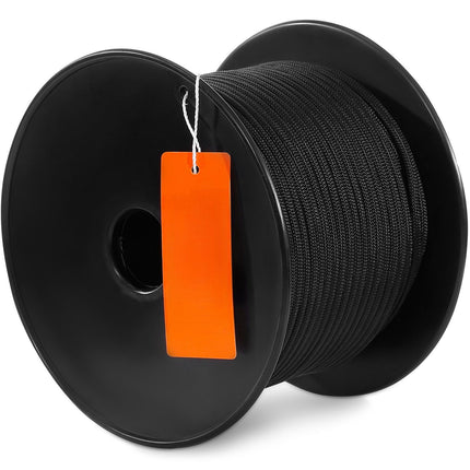 Braided Nylon Rope 3/16 in x 250 ft, 720 lb Strength, Black