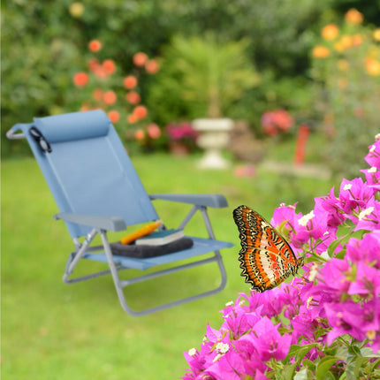 Brass chair with neck pillow
