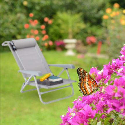 Brass chair with neck pillow